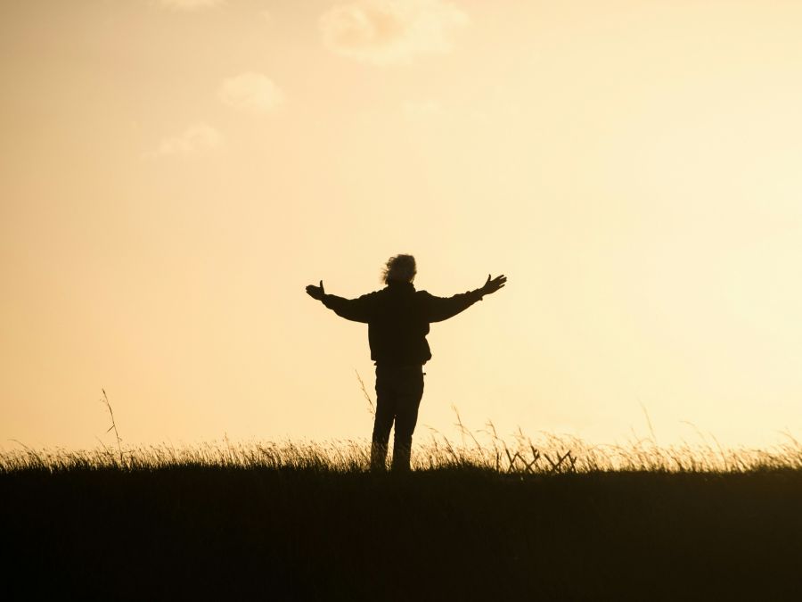 Gratitude Celebrating the sunset 