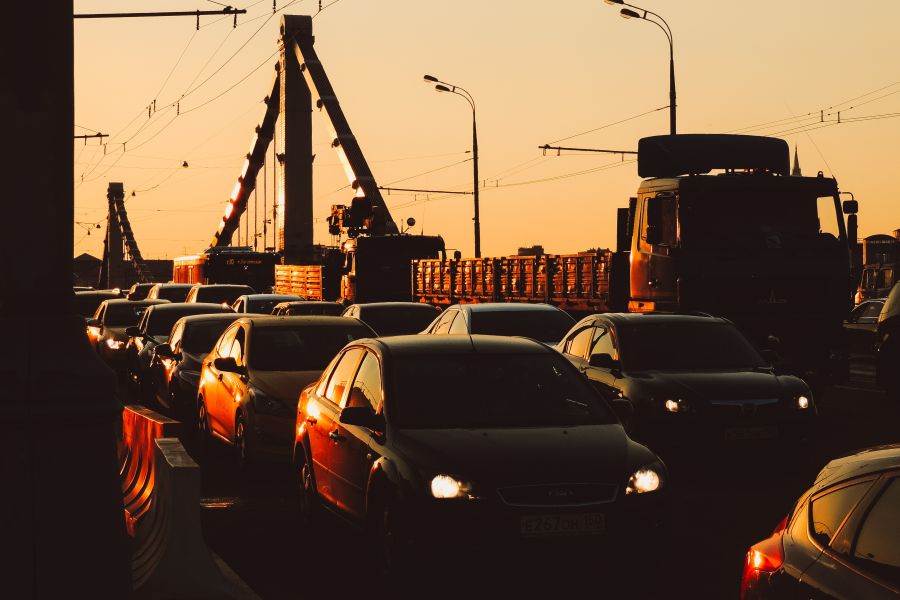 traffic congestion москва,россия,sunshine