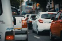 pollution traffic cars on road 