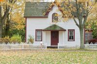 home Small house on an autumn’s day 