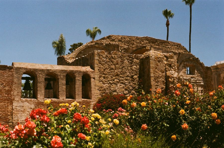 Chapel NotreDame Shot on expired film mission san juan capistrano,museum and gardens,ortega highway