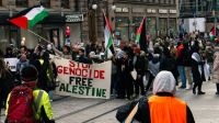 Gaza protest Free Palestine demonstration in Helsinki, Finland 21.10.2023 helsinki,finland,free