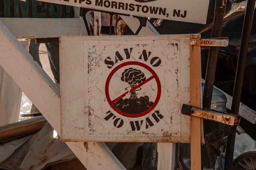 Terrorism terrorist Sign on the 24/7 White House Peace Vigil protest,activist,demonstration