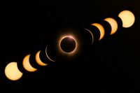 Eclipse Solar We were lucky to get a clear view of the solar eclipse in 2024!! This photo is soo satisfying to be able to see and capture the different phases of the eclipse! 