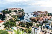 Monaco From aboce to Monaco landscape,spring,boats