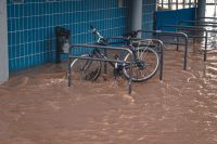 PasdeCalais Flooding A high tide / Hochwasser in Bonn, Germany. The Rhine is at ~9 metres. flooding,bonn,grey