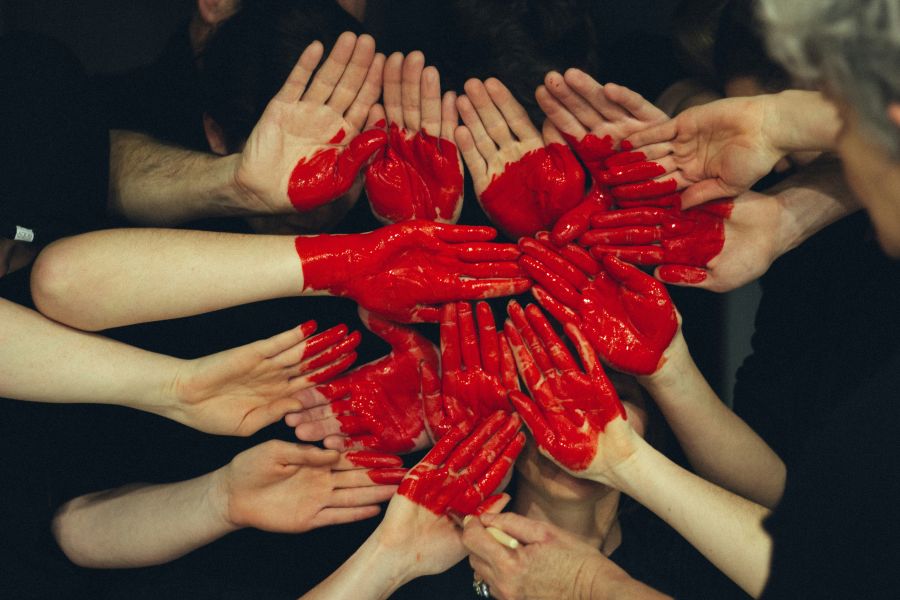Social impact Painted red 