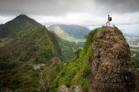 Hiking Wellness Scaling a mountain peak landscape,hiking,mountain