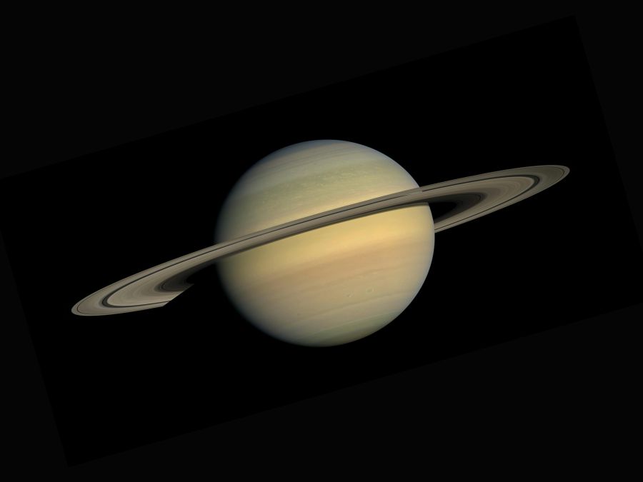 planets Saturn as seen from the Cassini–Huygens space-research mission 