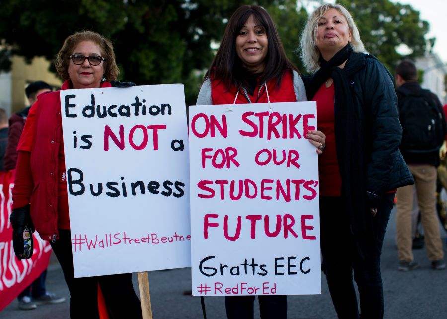 Teachers Strike  los angeles,current events,academia