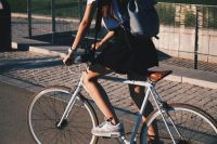 Bike Person pedalling a bicycle 