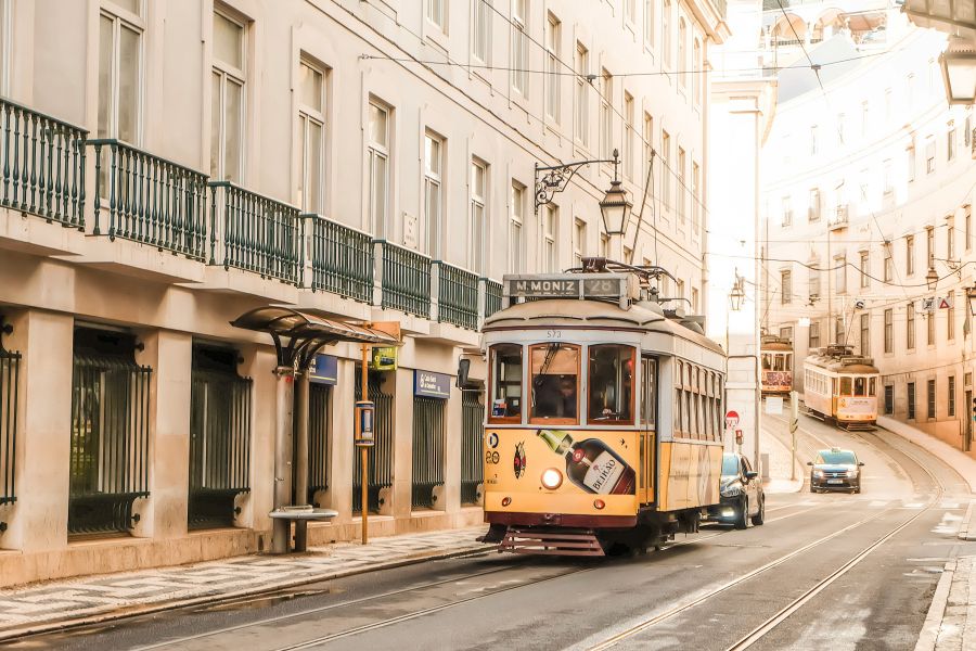 Tramway  hill,bica funicular,typical