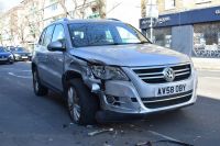 accident Image of a car after being involved in a road traffic collision. 