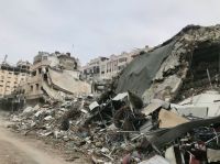 Gaza conflict Scenes of the devastation suffered by the besieged city of Gaza after it was bombed by the State of Israel in its war since October 7, 2023, which lasted for more than 63 days of genocide and continues until now. 