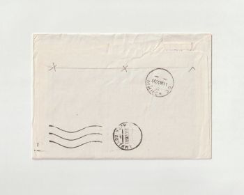 postal services envelope with signs 
