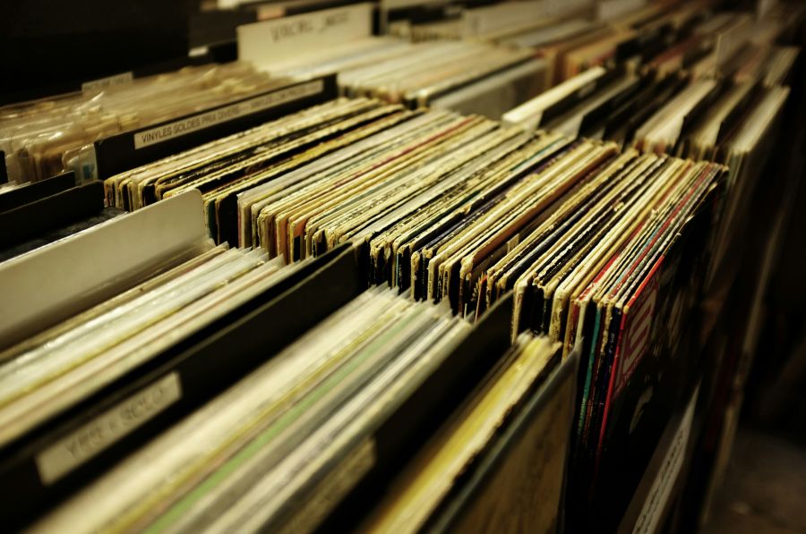 Sound Archive Vinyl collection at a record store 