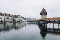 Keywords Switzerland Buildings on a lakeside in Lucerne switzerland,lucerne,waterfront