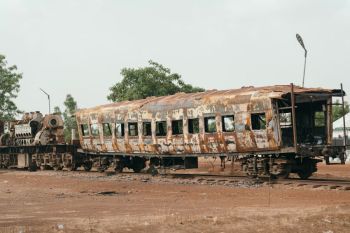 Train fire