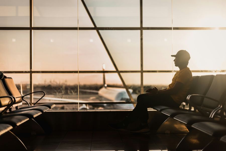 airport disruptions Waiting  