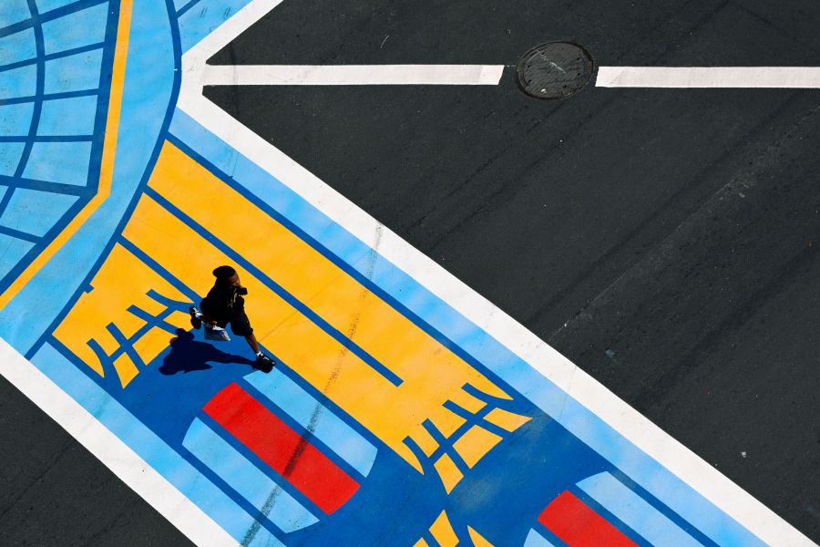 Colorful pavement  