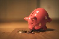 bank Piggy bank eating coins 