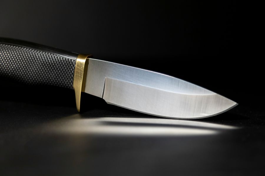knife attack Knife shot. 