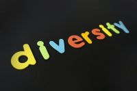 Diversity Inclusion Diversity written in colourful letters 
