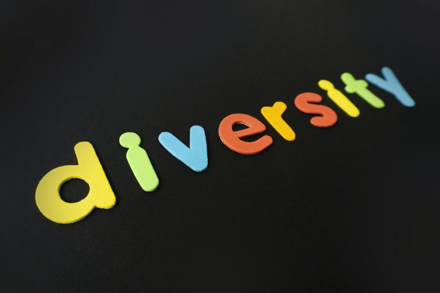 Diversity Inclusion Diversity written in colourful letters 