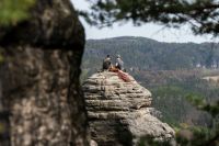 Swiss Healthcare Two climbers in the heart of the Saxon Switzerland Mountains You can discover others projects in my website  lohmen,basteibrücke,basteiweg