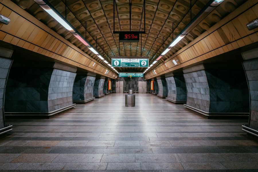 Metro Tunnel  prague,czechia,transportation