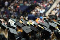 Graduation Exam Black Cap and Gown Graduation 