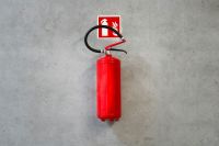 Fire Warehouse Fire alarm. order,service,industrial building