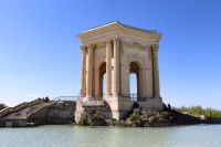 Roman artifacts Water Castle of Montpellier in Esplanade du Peyrou, France southern france,france photo,france occitanie