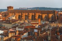 Toulouse support View from Galeries Lafayette rooftop. toulouse,france,old town