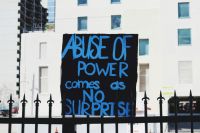 abuse testimony Taken during the Los Angeles Women’s March. 