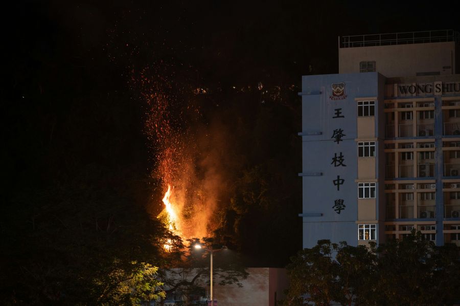 School fire  