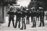 Police law High police presence in Lyon, France, during the 25th weekend of the yellow vests movement.

Police violence is at its highest since the 1950s. There is an extensive use of tear gas, sting-ball grenades and LBDs (