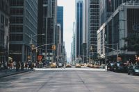 Urban Crossing the street 
