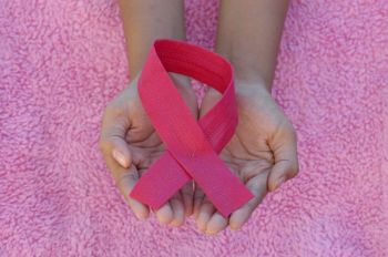 cancer research Pink ribbon for an awareness of Breast Cancer Day, October, 1, 2020